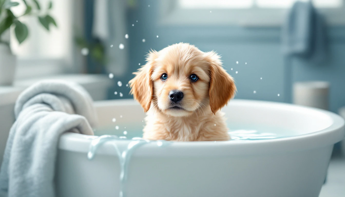 Le Premier Bain Du Chiot A Partir De Quel Age Avec Quelle Frequence Comment Proceder Conseils