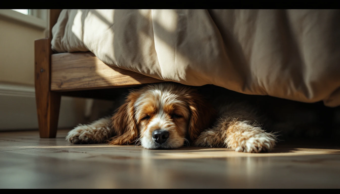 Pourquoi Mon Chien Dort Sous Le Lit
