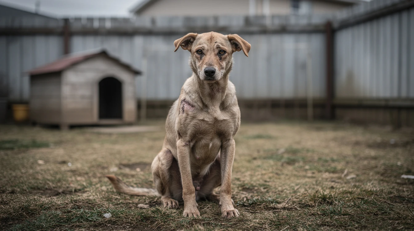 chien maltraité signes